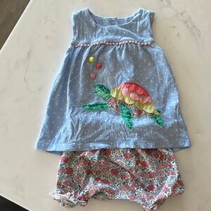 Mini Boden turtle set 18-24 months